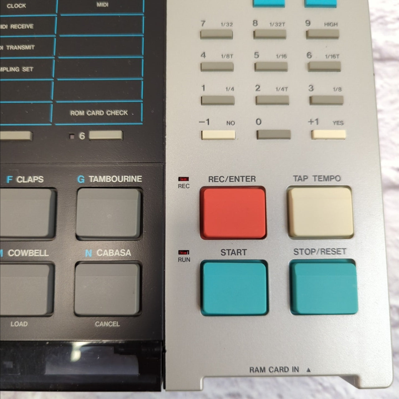 Korg DDD-1 Drum Machine with Latin 1 Percussion Card