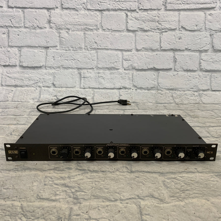 Rane HC 6 Rackmount Headphone Amp 6 Input AS IS FOR PARTS