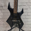 BC Rich Bronze Warlock Electric Guitar - Black with BC Rich Soft Case