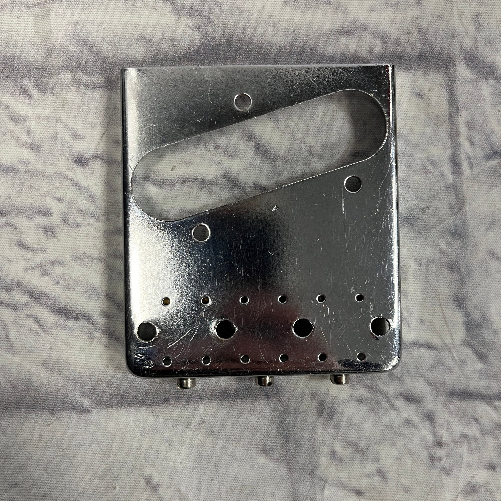 Unknown Telecaster Bridge with Compensated Brass Saddles