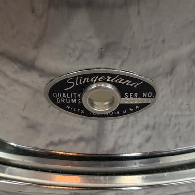 1970's Slingerland 14 X 6 Chrome Over Steel Snare Drum