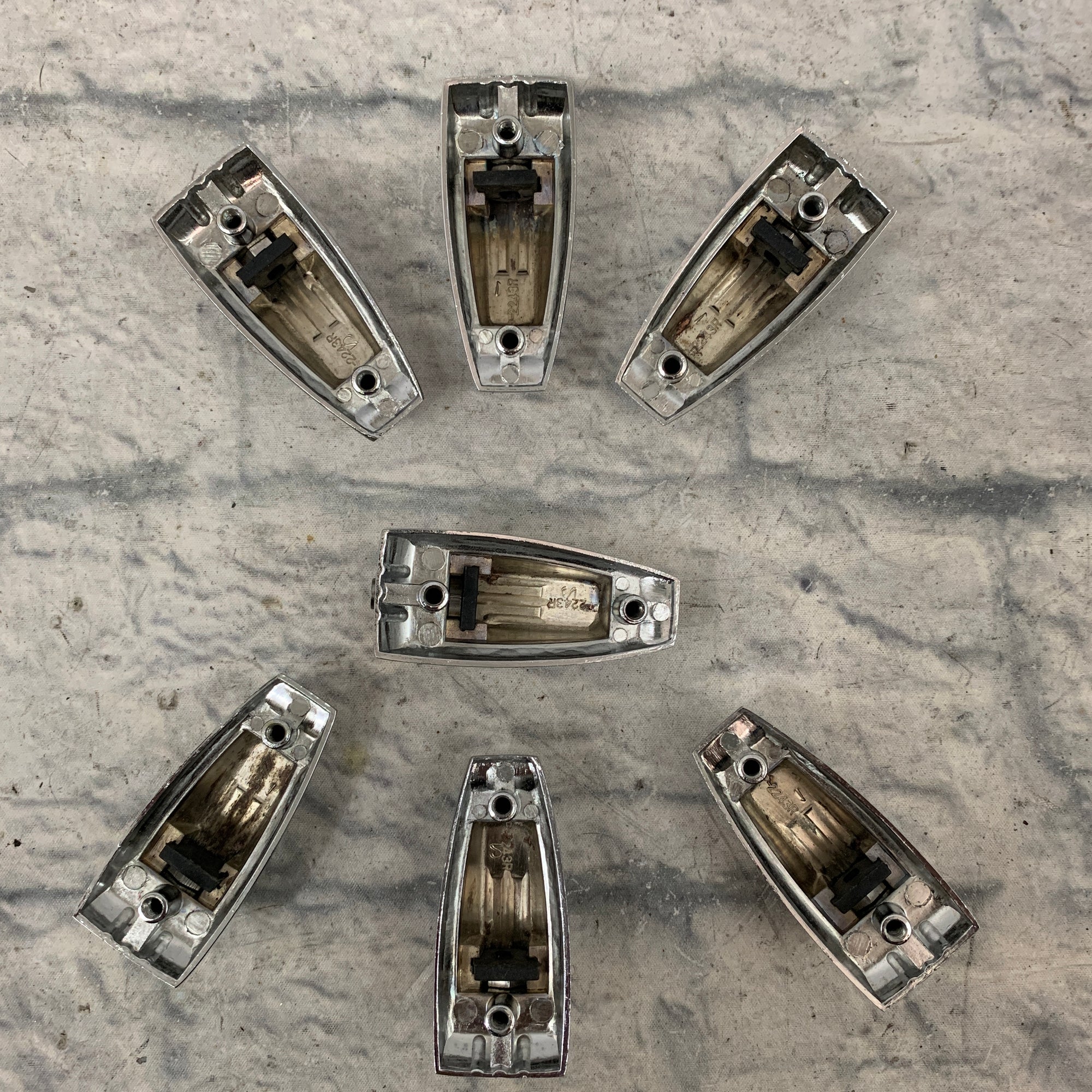 Vintage Ludwig Classic Lugs Set of Seven 7