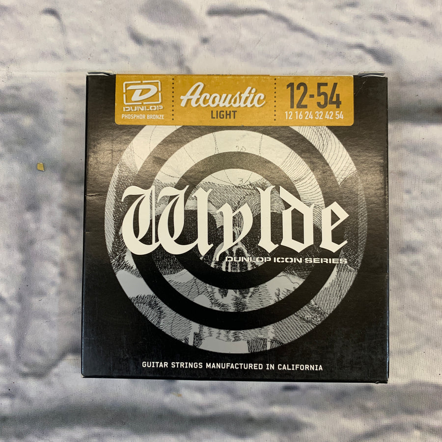 Dunlop Wylde Acoustic Light Phosphor Bronze Strings 12-54
