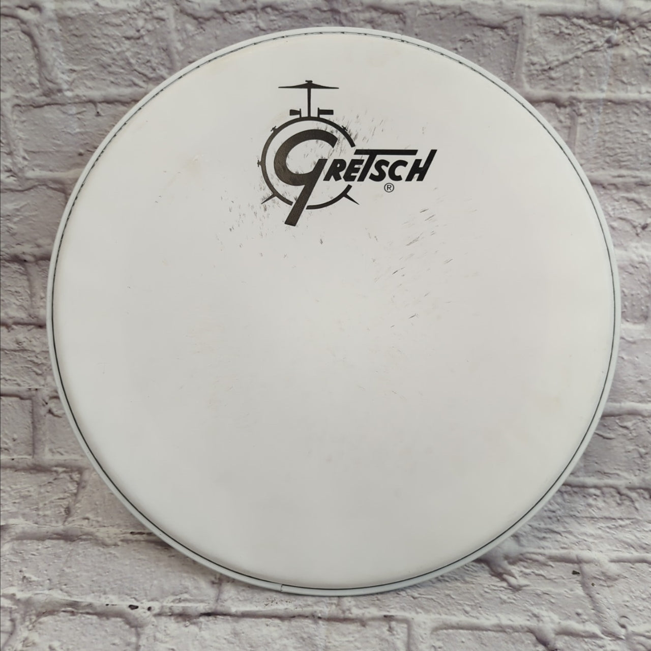 Gretsch 18 Logo Drum Head Used