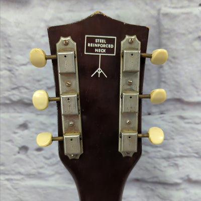 Vintage 1960s Kay Airline N-5 Acoustic Guitar Sunburst with Original Case