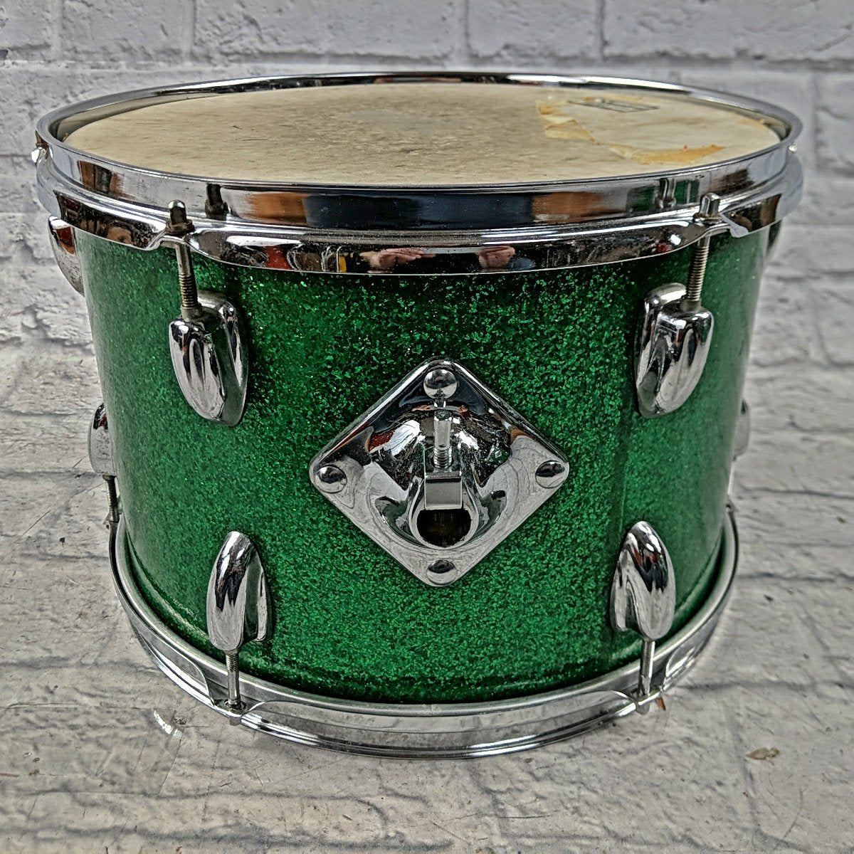 Slingerland 13 Green Sparkle Rack Tom