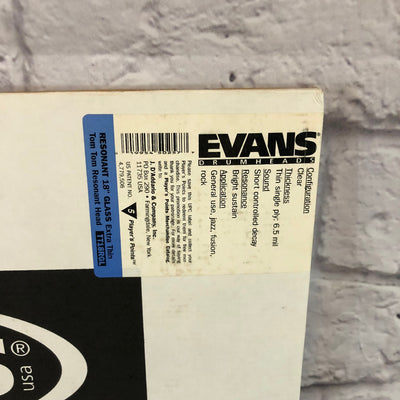 Evans Resonant 18in Glass Extra Thin Tom Resonant Drum Head TT18RGL