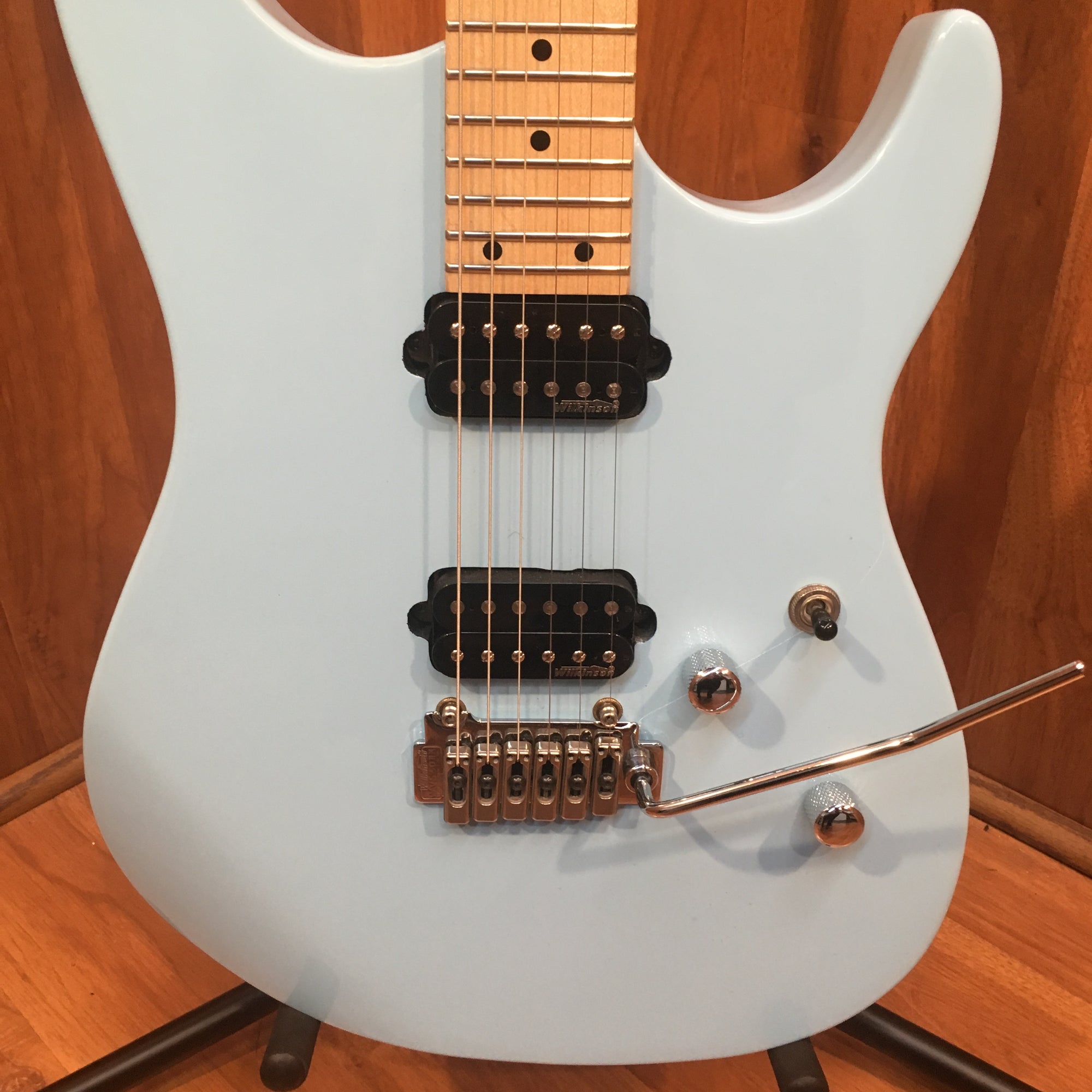 ** Vintage (brand) V6 M24LB Blue Electric Guitar