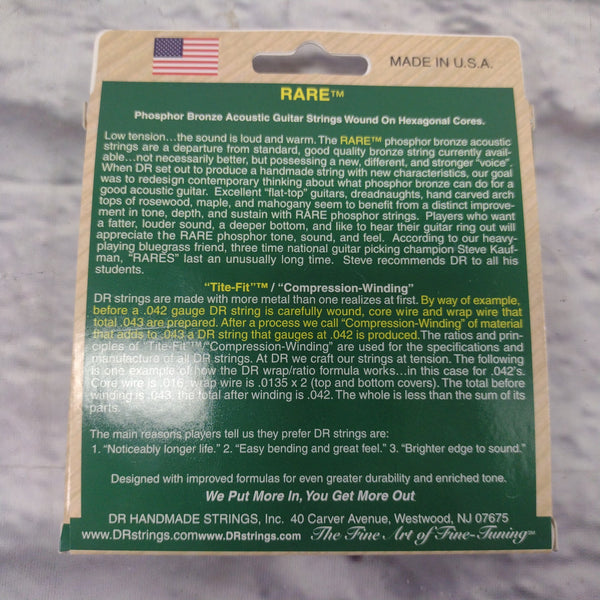 DR Strings Rare 12-String Light 10-48 Acoustic Guitar Strings ...