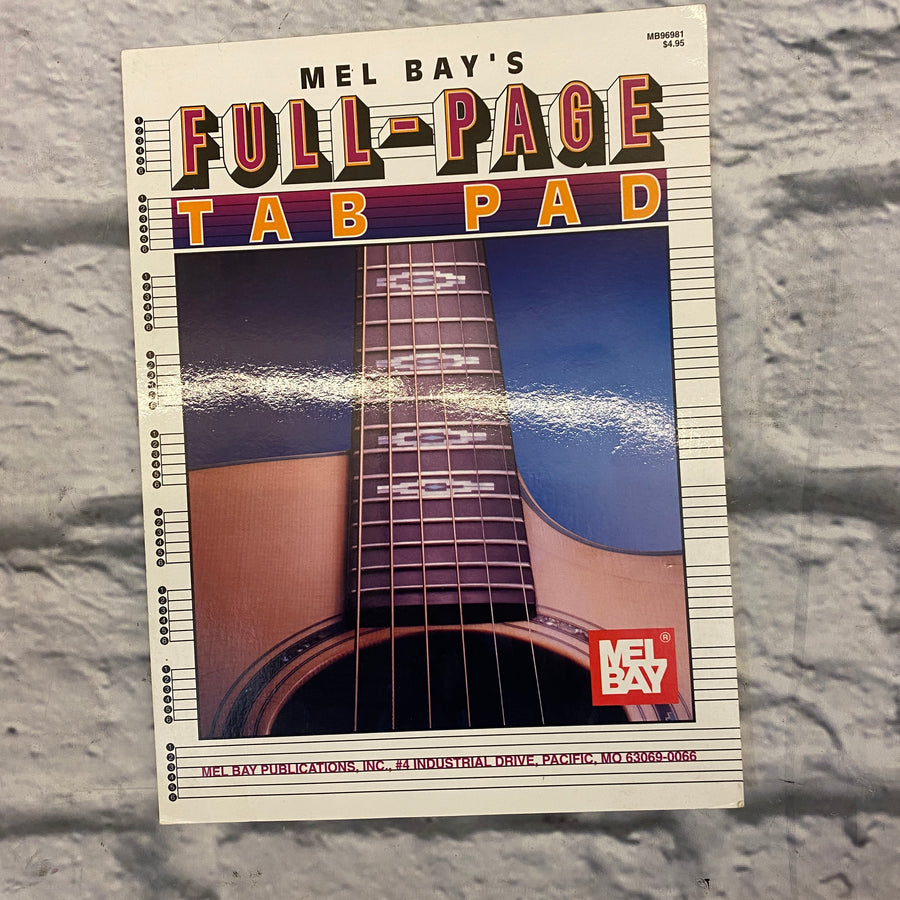 Mel Bay Full-Page Tab Pad
