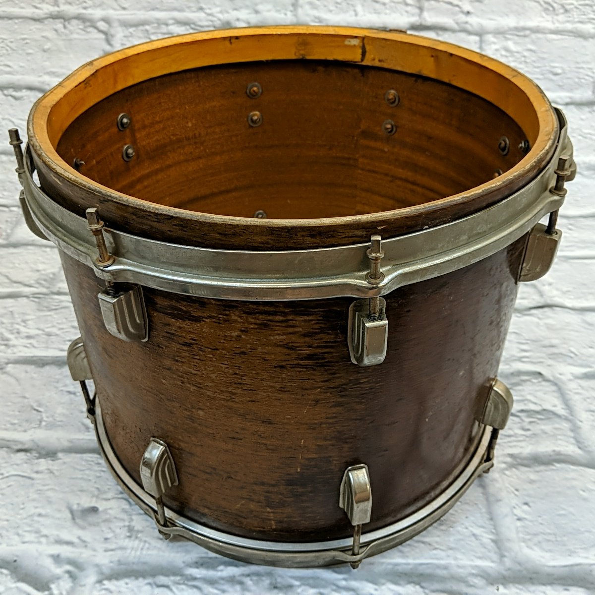 Vintage 1950s Leedy 12 x 15 Mahogany Project Snare