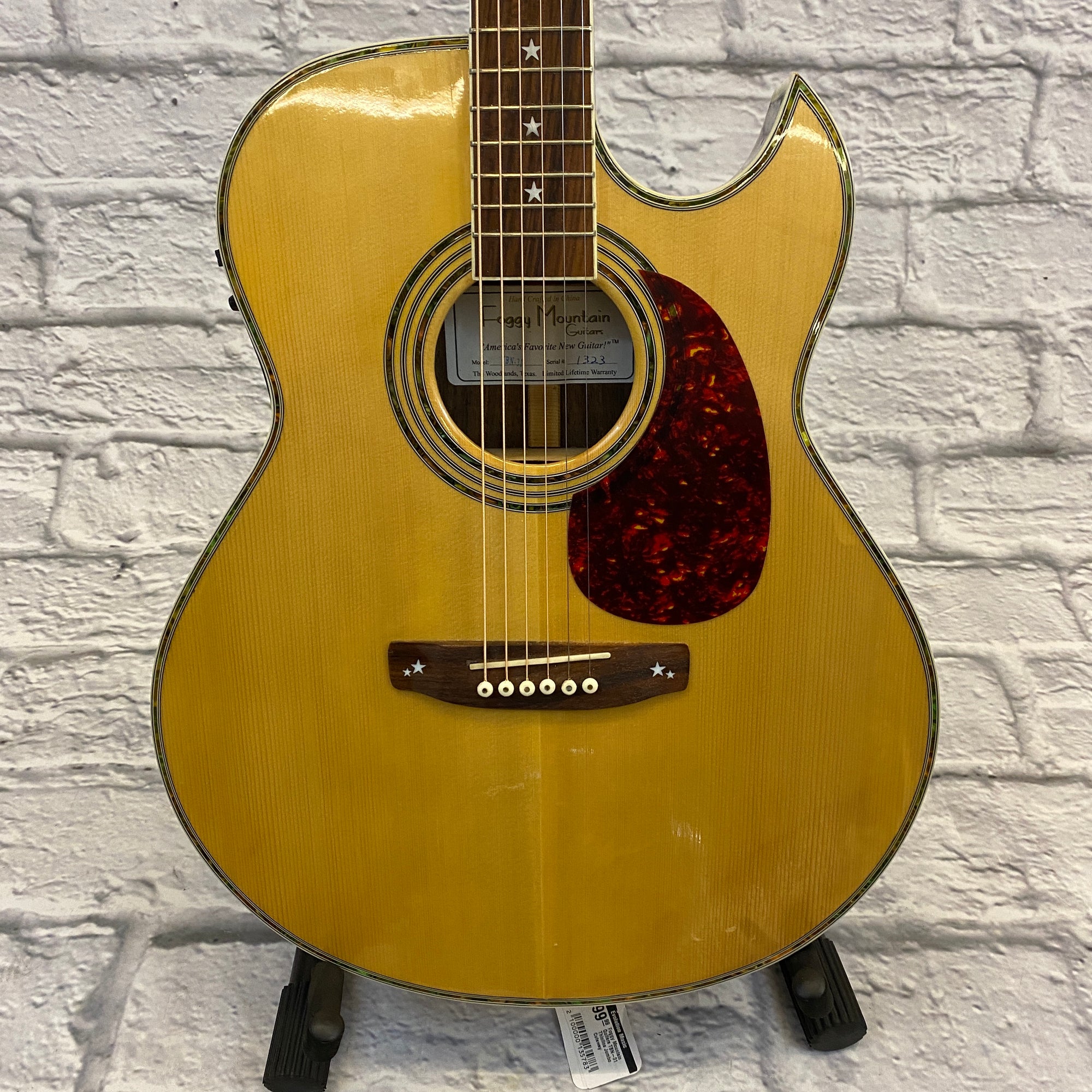 Foggy Mountain Guitars TBN-31 Thinline Jumbo Cutaway