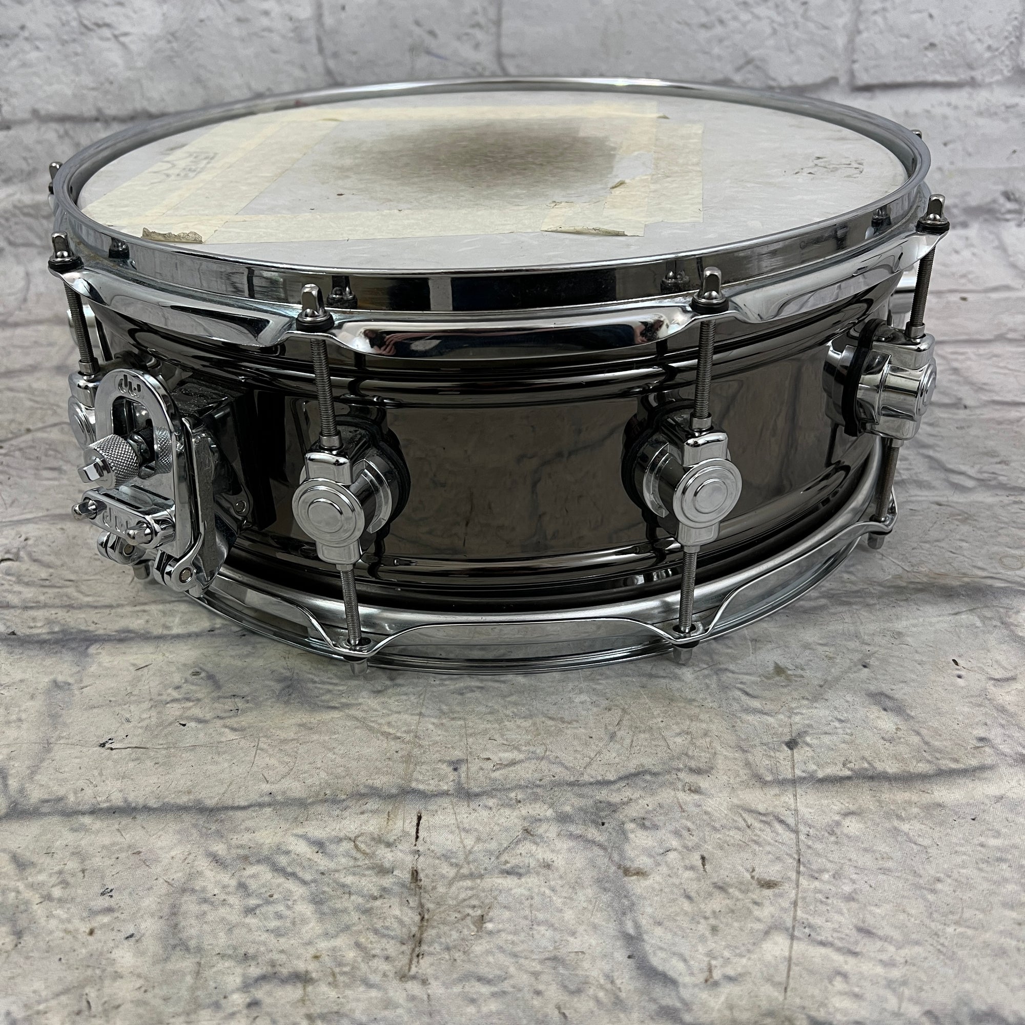DW Design Series Black over Brass 14x5.5" Snare