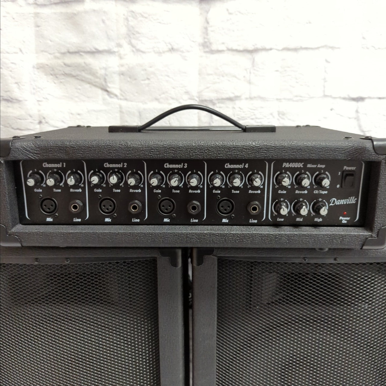Danville PA-4080C 4 Channel Powered Mixer PA System
