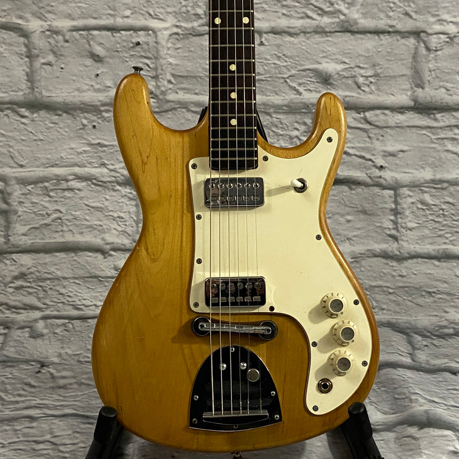Vintage Kapa Challenger Solid Body Electric Guitar - Natural