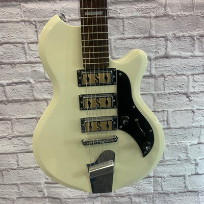 Supro Island Series Hampton White Electric Guitar