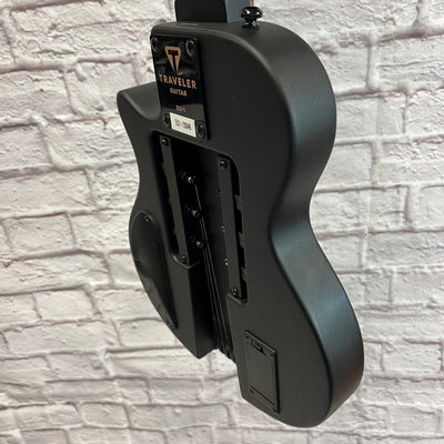 Traveler EG1 Solid Body Black Electric Guitar Travel Guitar