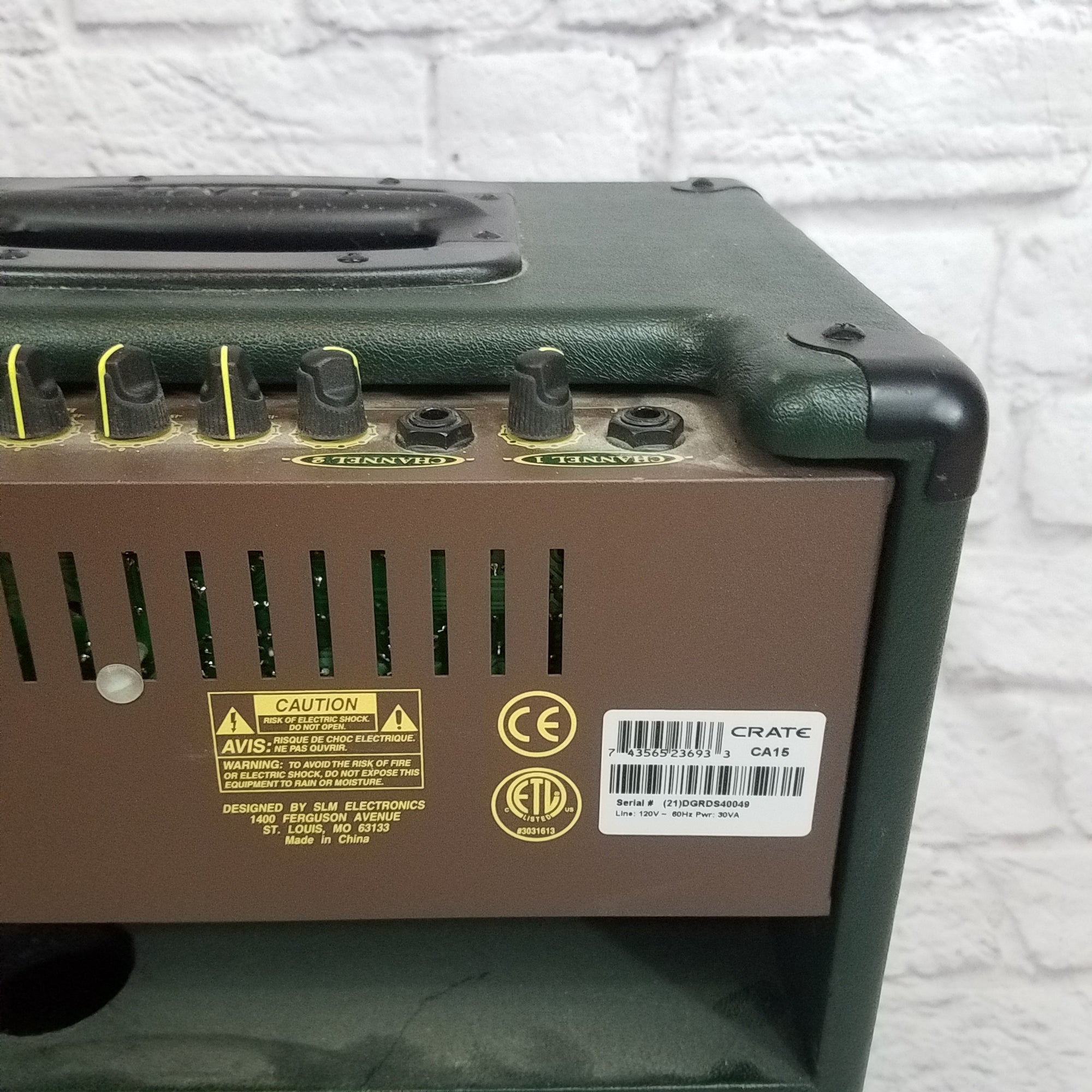 Crate CA-15 Cimmaron Acoustic Guitar Combo Amplifier