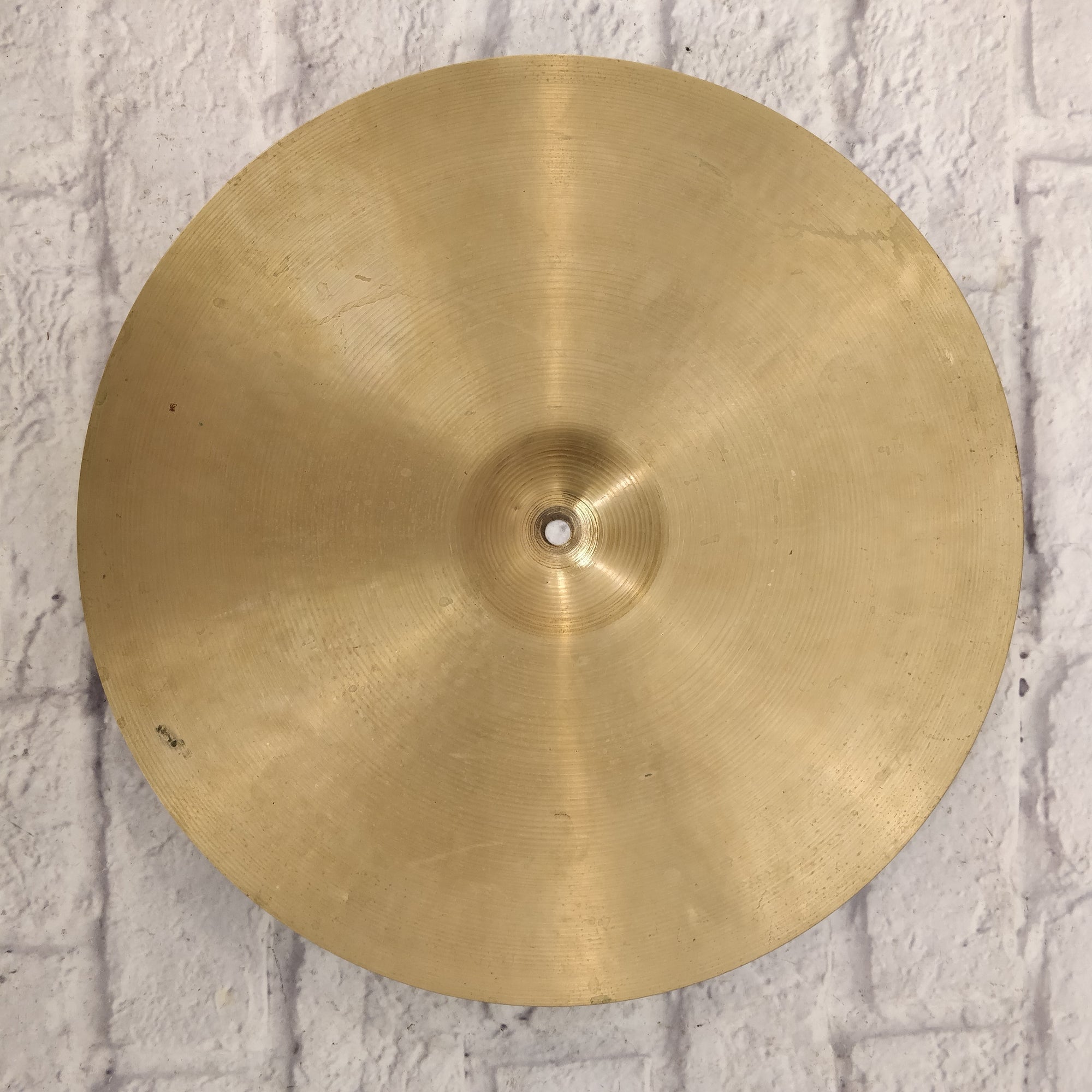 Vintage Late 60s Zildjian 17in Thin Crash Cymbal