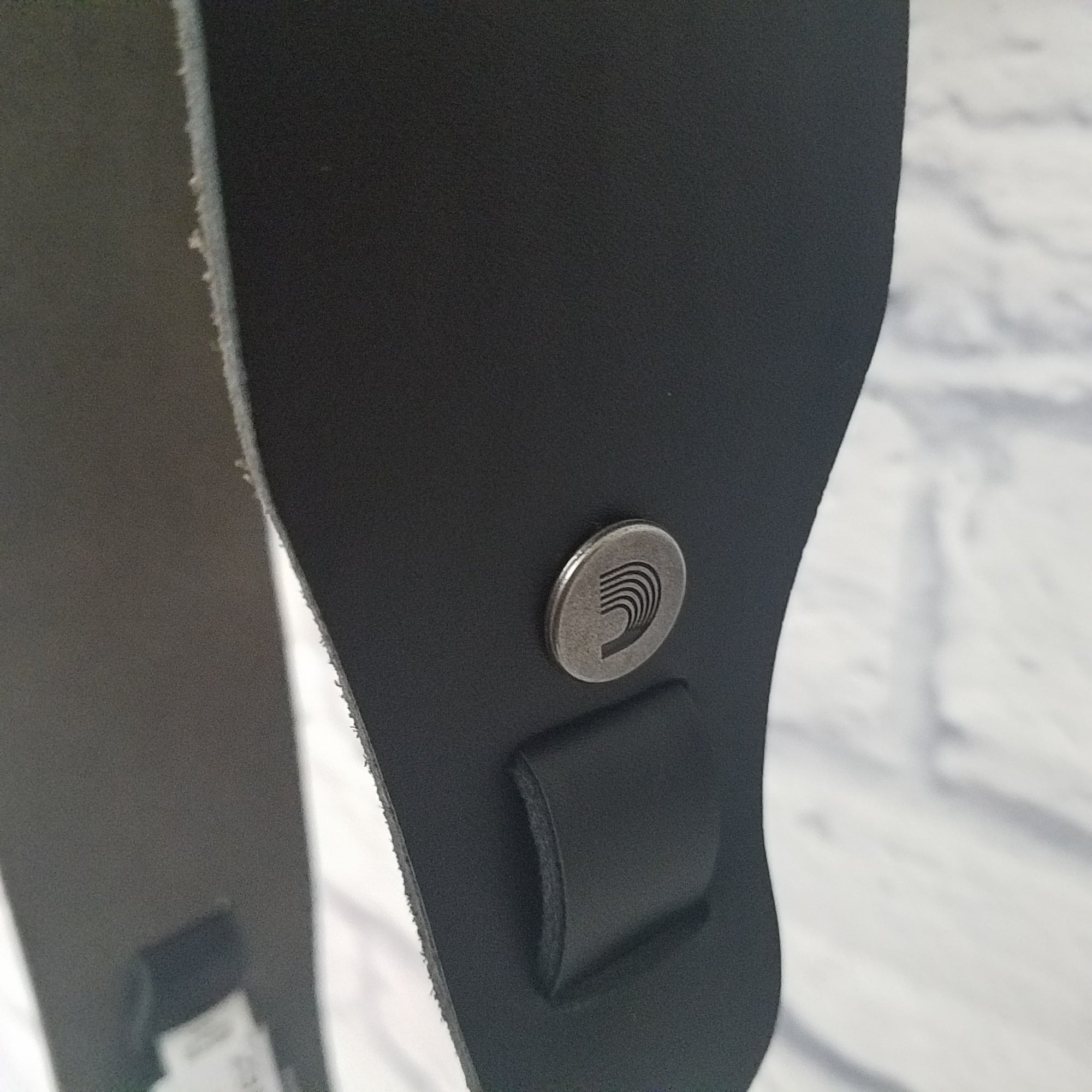 D"Addario Banjo Strap - Tie Style Black Leather