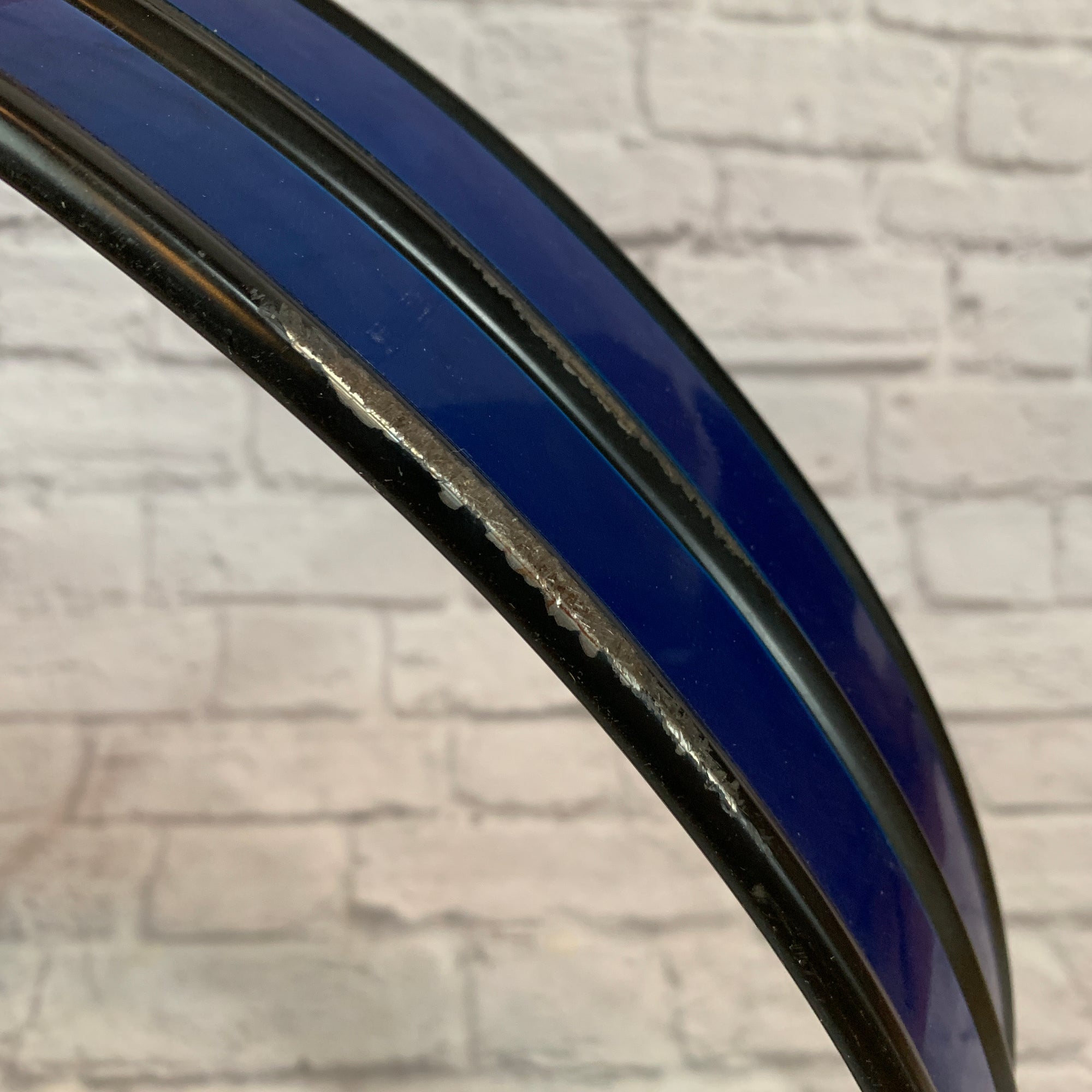 22" Bass Drum Hoop (Pair) Blue & Black