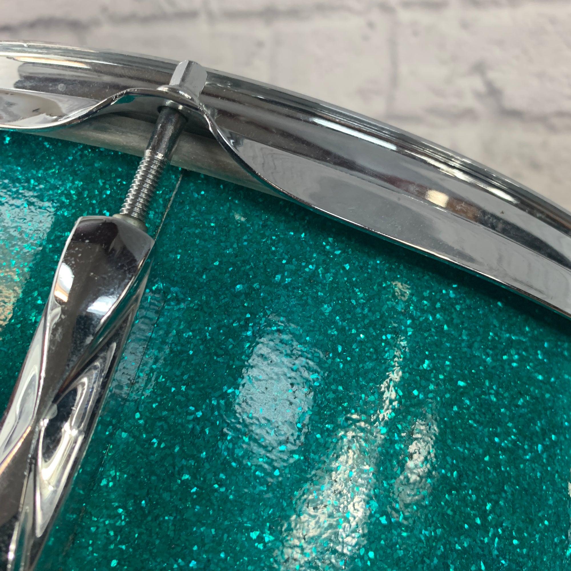 Olympic Vintage 14x5.5 Aquamarine Sparkle Snare Drum