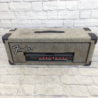 Fender M80 Red Knob 1980s Guitar Amp Head