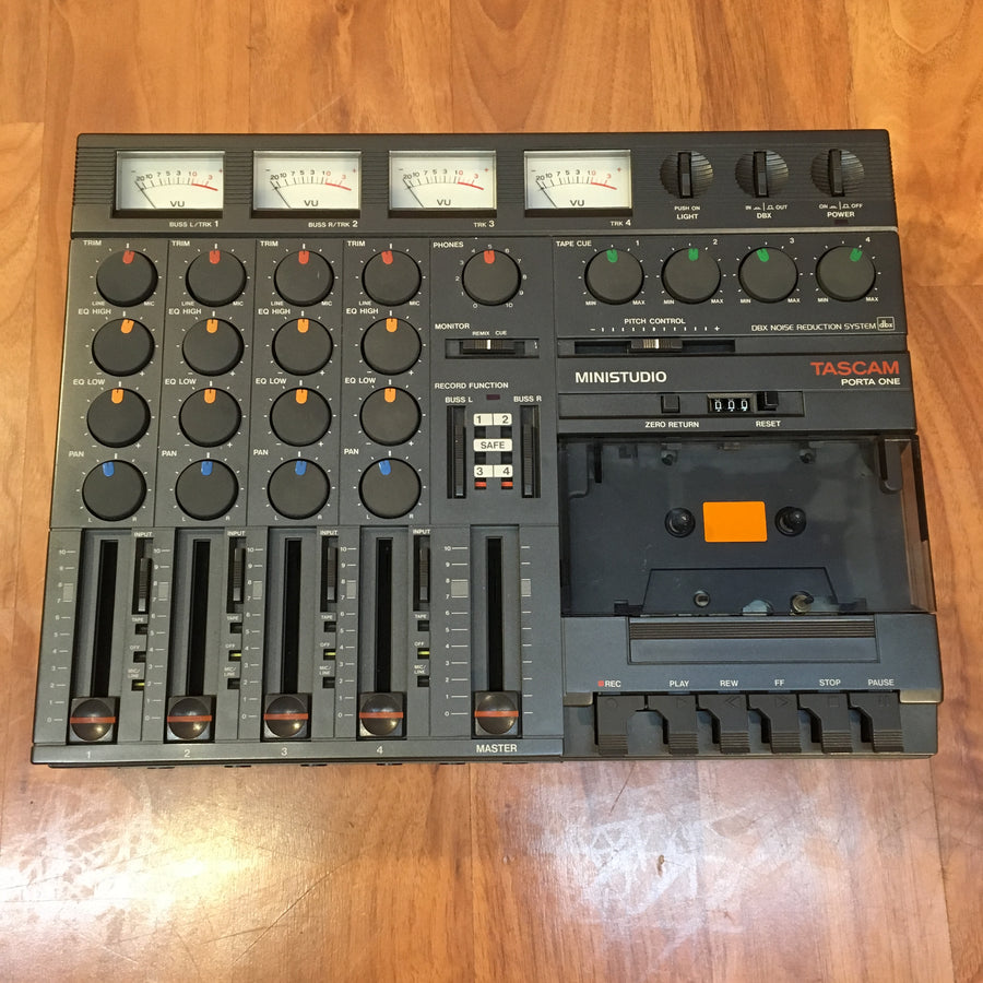 ** Tascam Porta One 4 Track Cassette Recorder with Power Supply