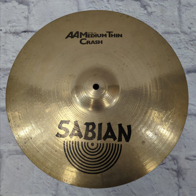 Sabian 16" AA Medium Thin Crash Cymbal