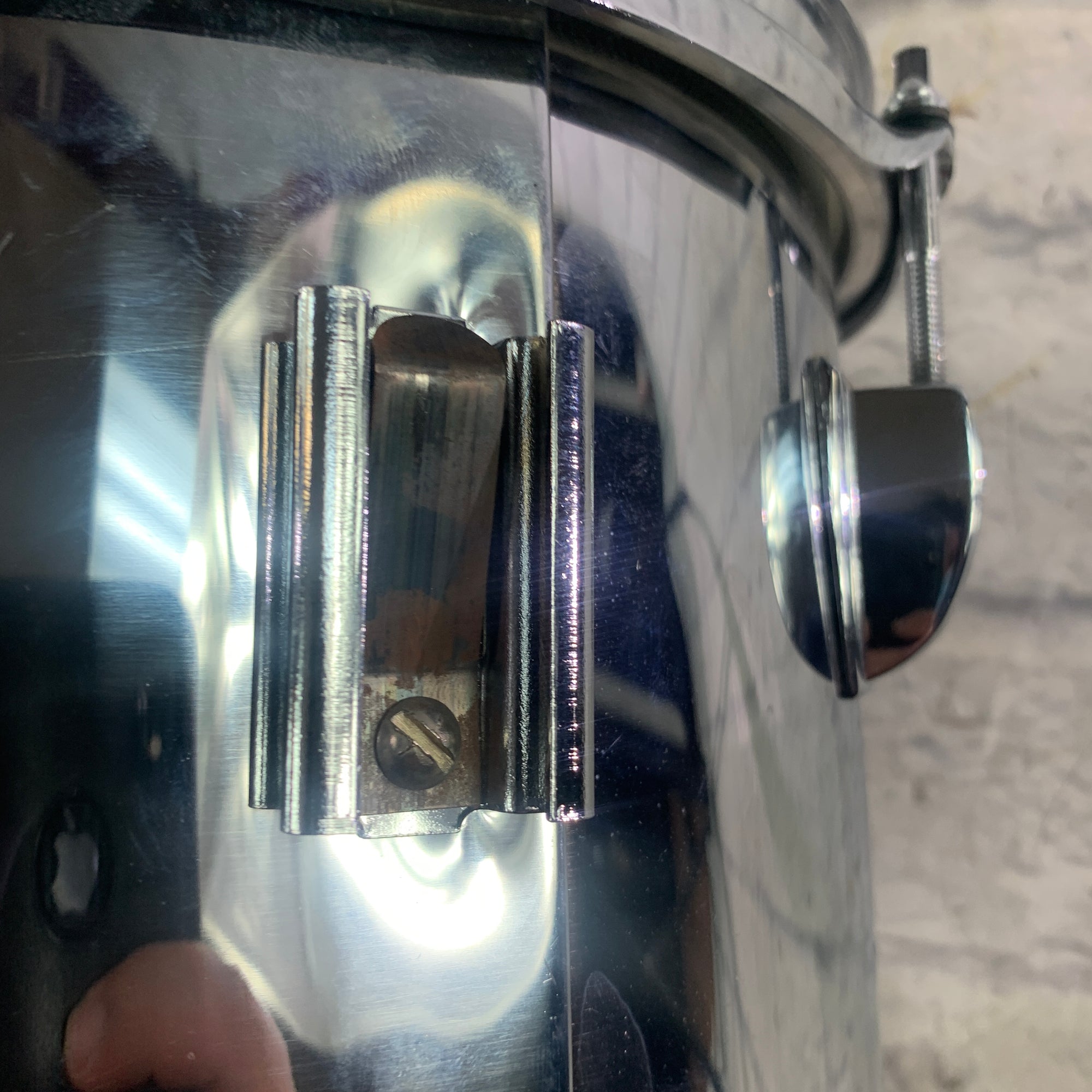 Ludwig 10 Chrome Over Vistalite Concert Tom