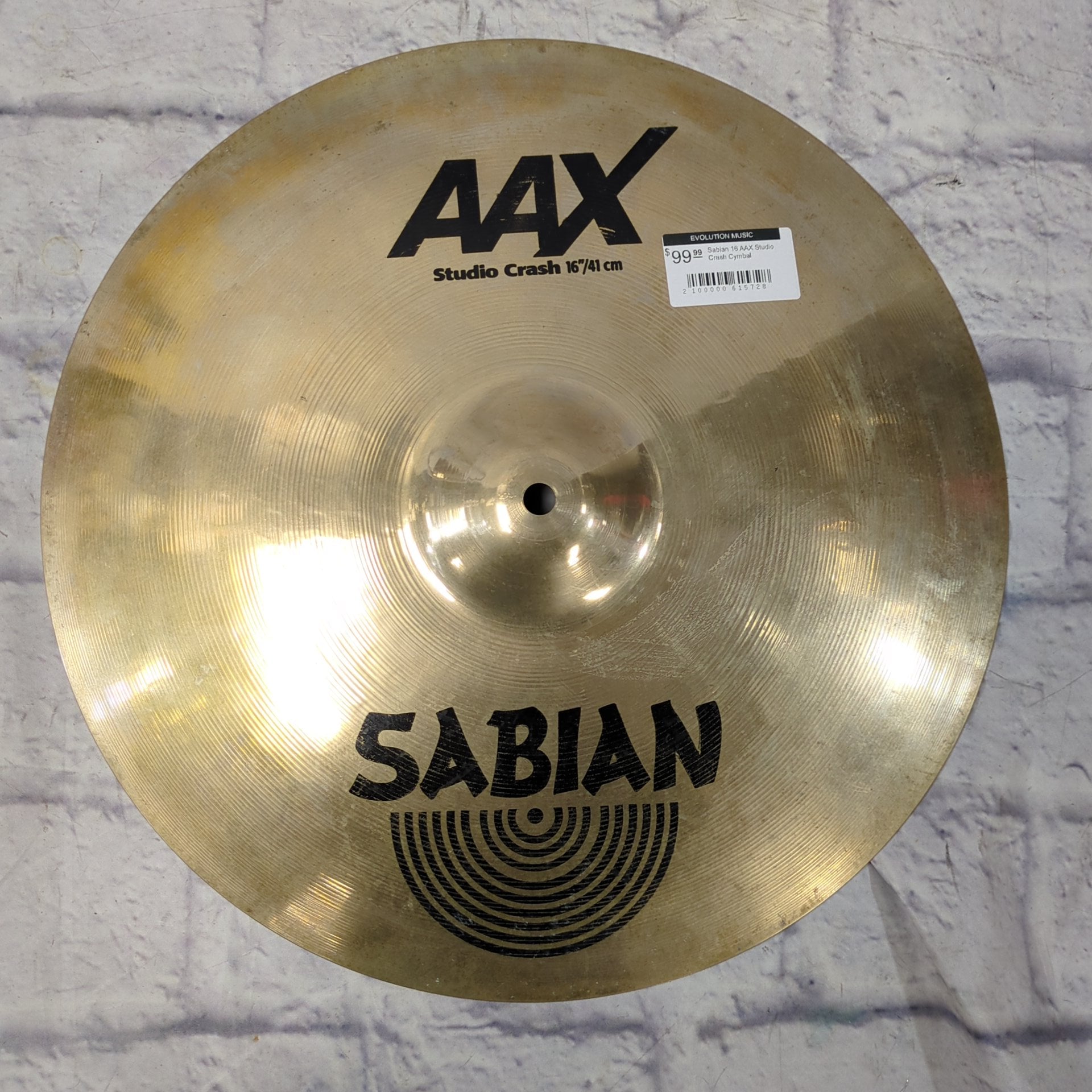 Sabian 16 AAX Studio Crash Cymbal
