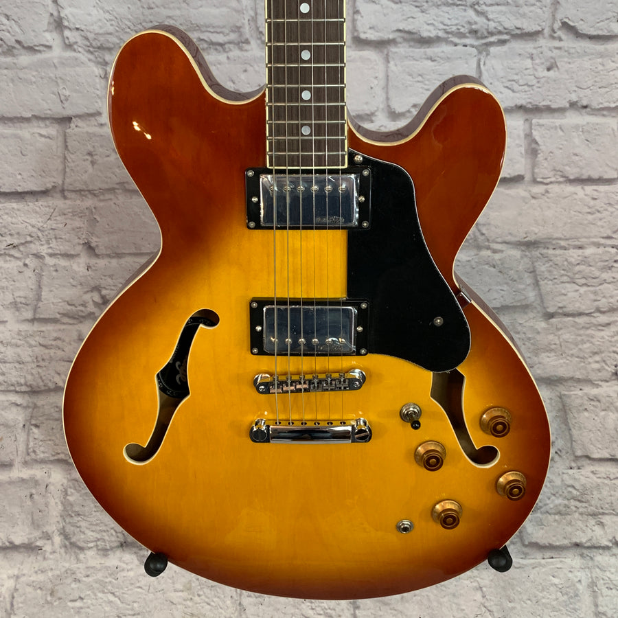 Vintage VSA500HB Semi-Hollow Honeyburst