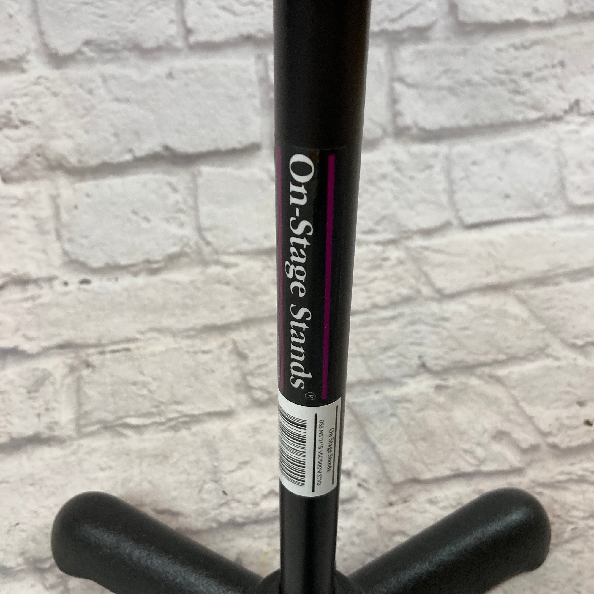 On-Stage Short 18" Boom Microphone Stand with Heavy Tripod Base