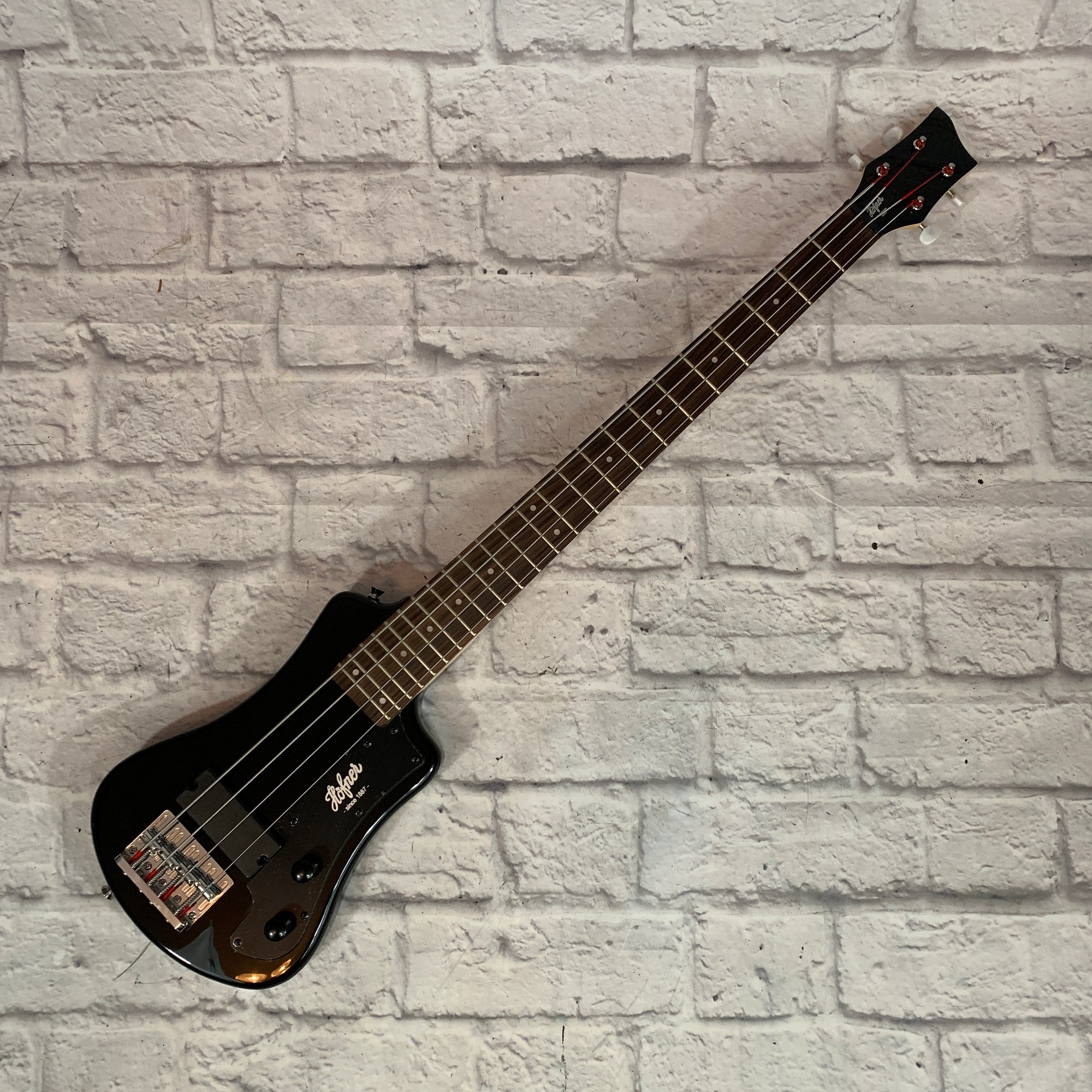 Hofner Shorty Travel Bass Black - Evolution Music