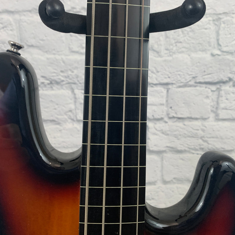 Squier Fretless Jazz Bass 4 String 3Color Sunburst Evolution Music