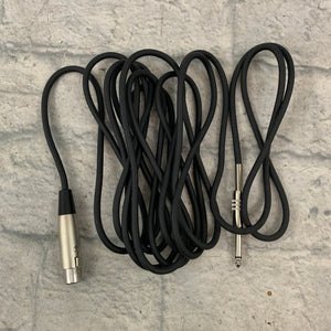 Unknown XLR to 1/4" TS Cable 15ft