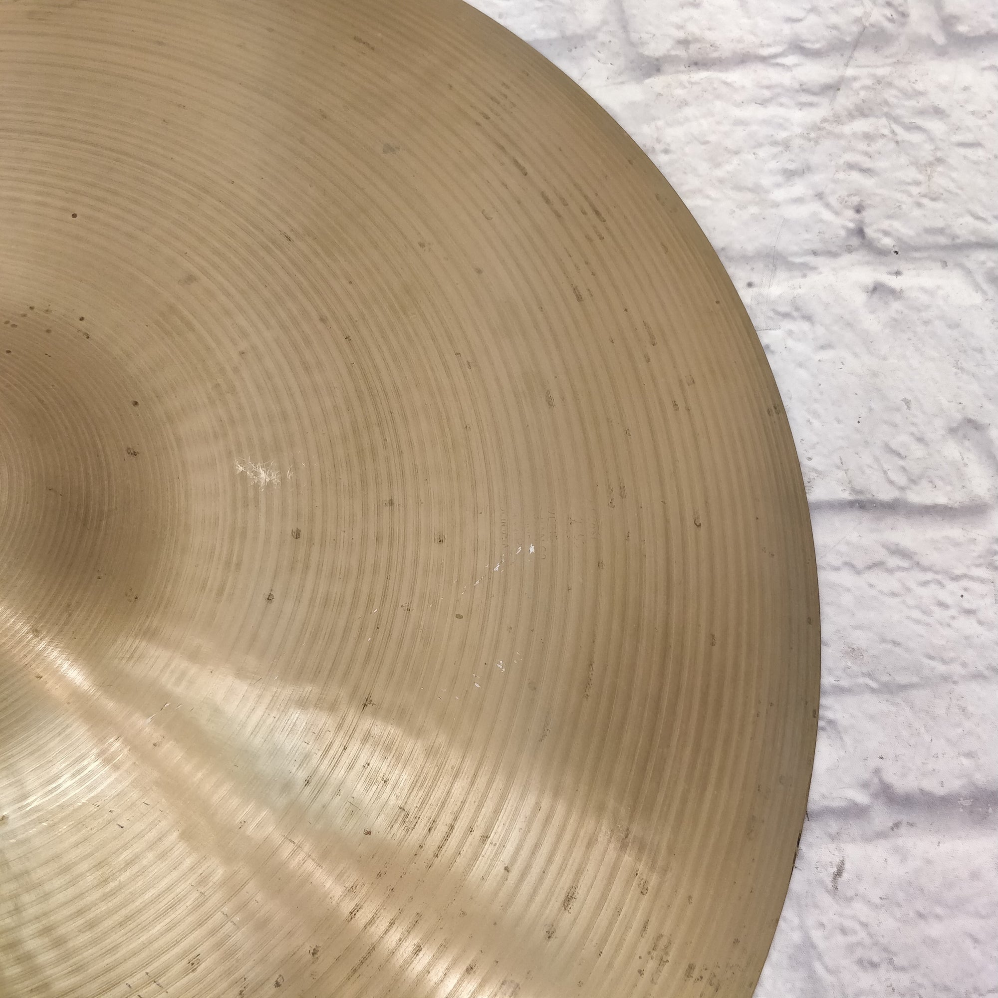 Vintage Late 60s Zildjian 21in Ride Cymbal