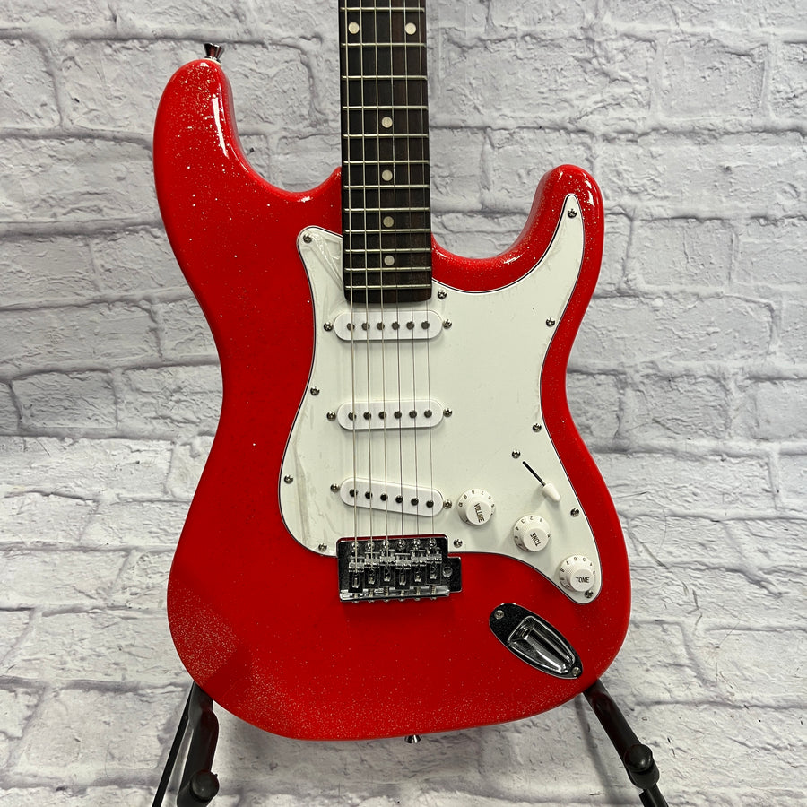 Mahar Red Sparkle Strat Style Electric Guitar