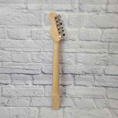 No Name Fretted Maple w/ Rosewood Fretboard S-Style Bolt On Electric Guitar Neck w/Tuners