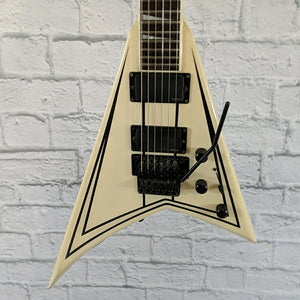 Jackson RRXMG X Series Rhoads - Snow White with Black Pinstripe