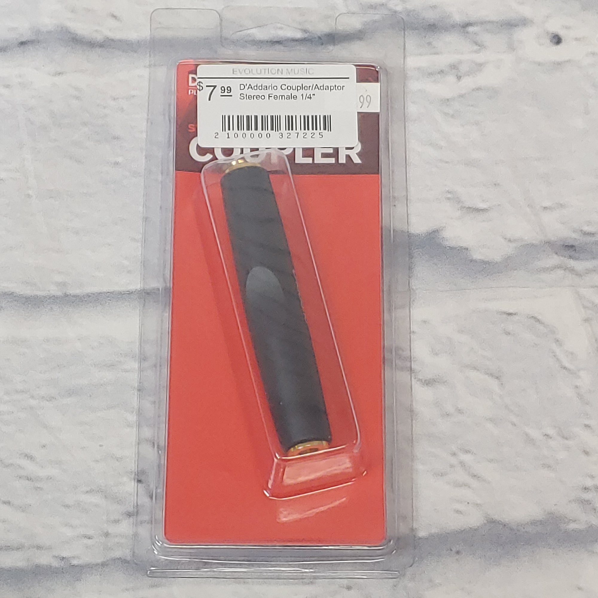 D'Addario Coupler/Adaptor Stereo Female 1/4"