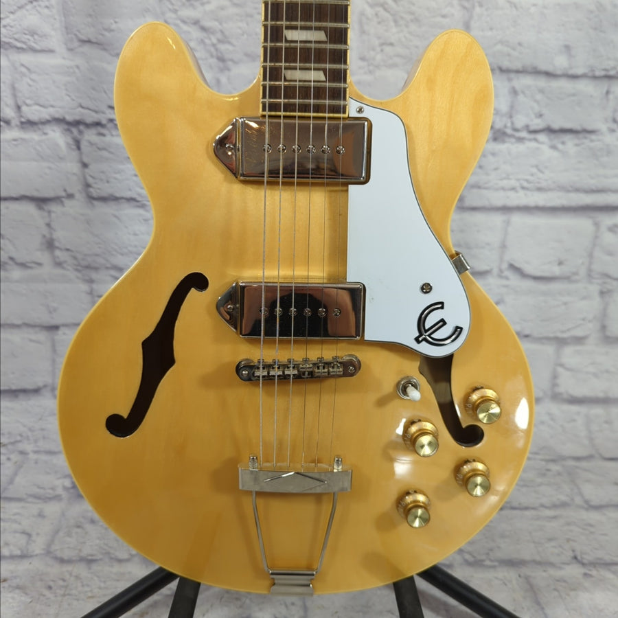 Epiphone 2016 Casino Coupe Natural Finish Hollow Body Electric Guitar