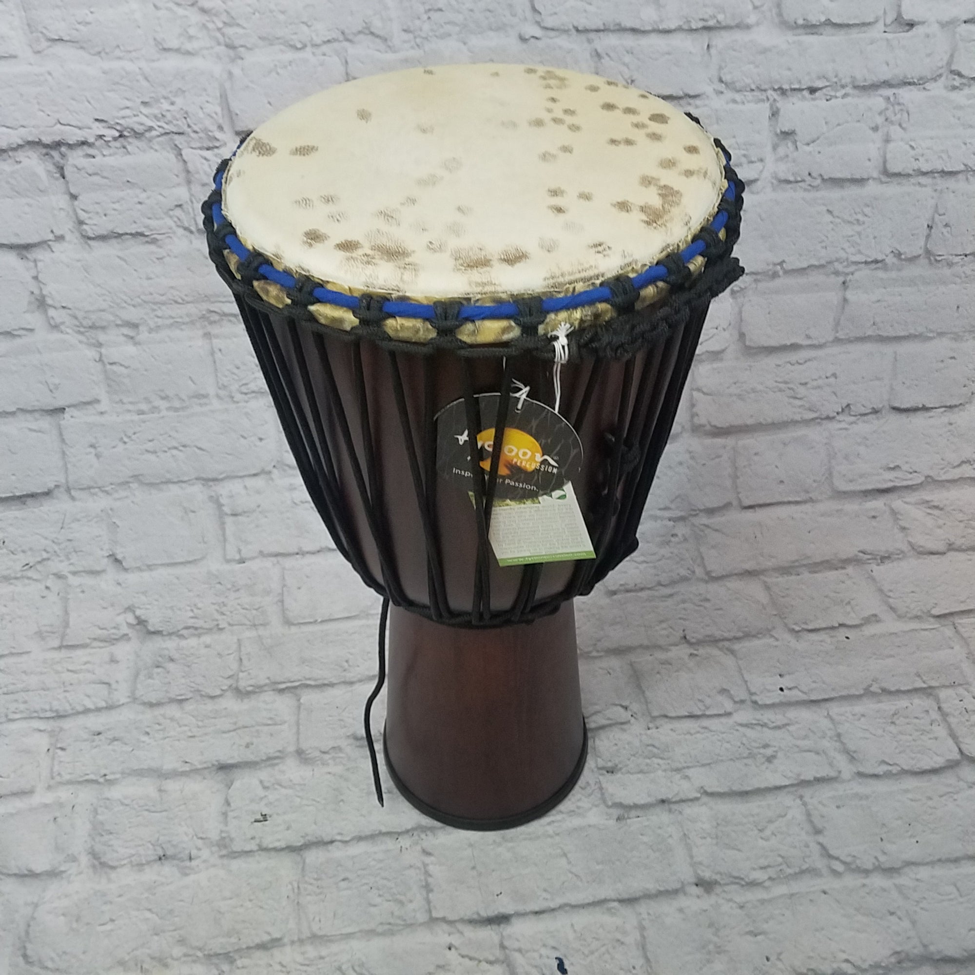 Tycoon Dancing Drum Signature Series - 11 Djembe As-Is - Broken Head