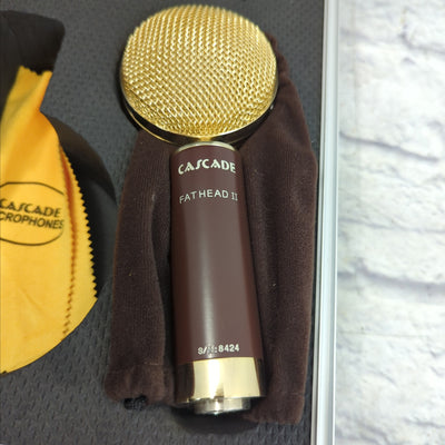 Cascade Fat Head II SP Ribbon Microphones Stereo Pair w/ Case