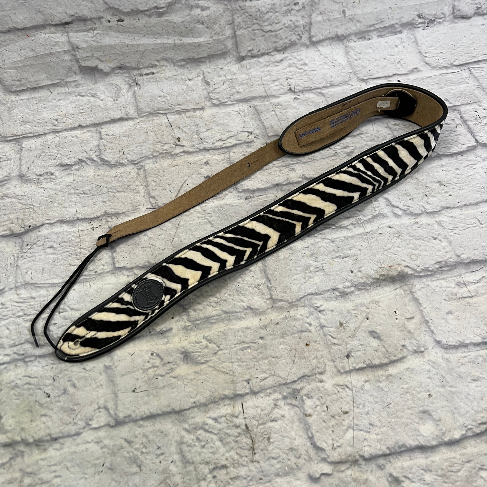 Levy's MSS3-2ST Leather Zebra Strap