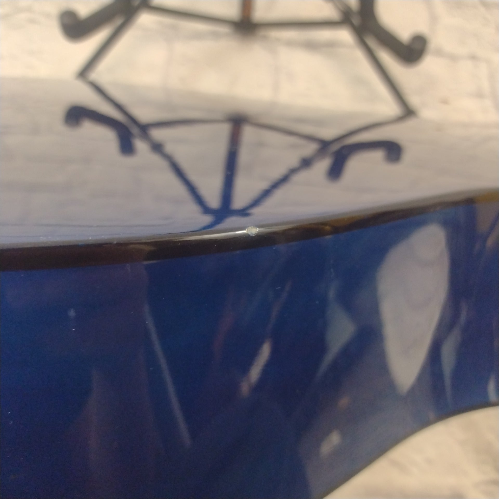 Johnson Blue Acoustic Guitar AS IS