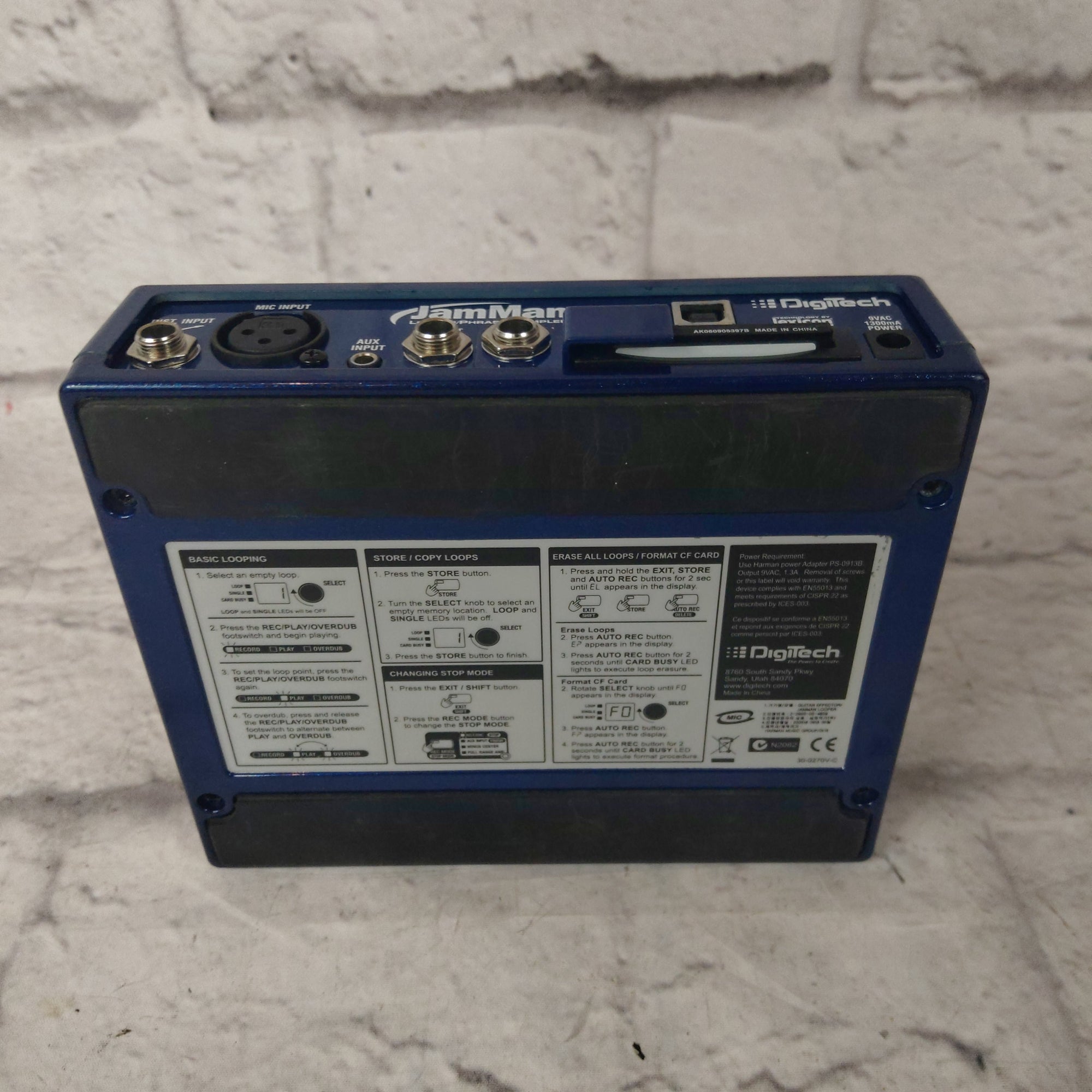 Digitech JamMan Loop and Sampler Pedal