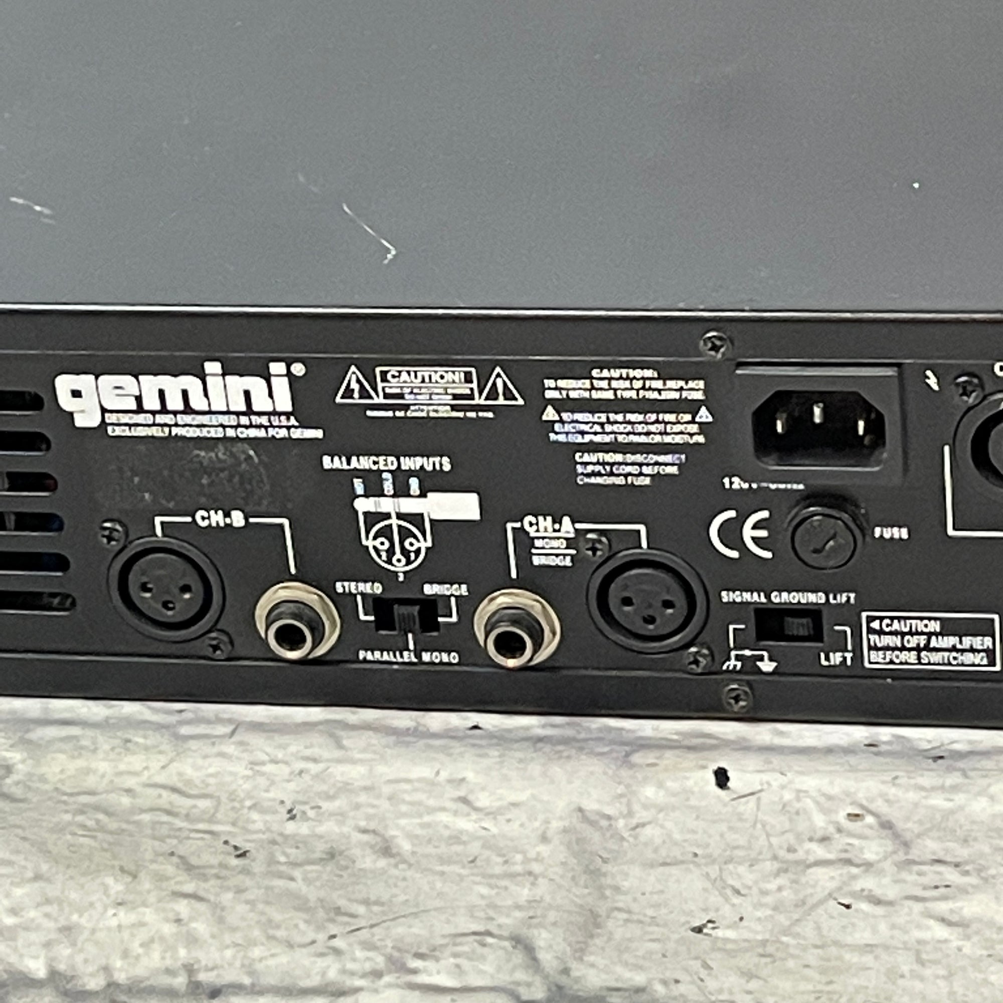 Gemini GXA-1600 1600W Power Amp - Evolution Music