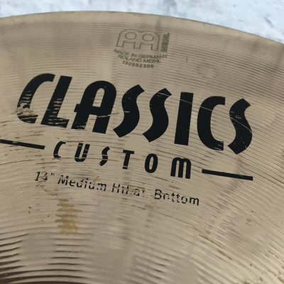 Meinl 14 Classic Custom Medium Hi Hat Bottom Cymbal