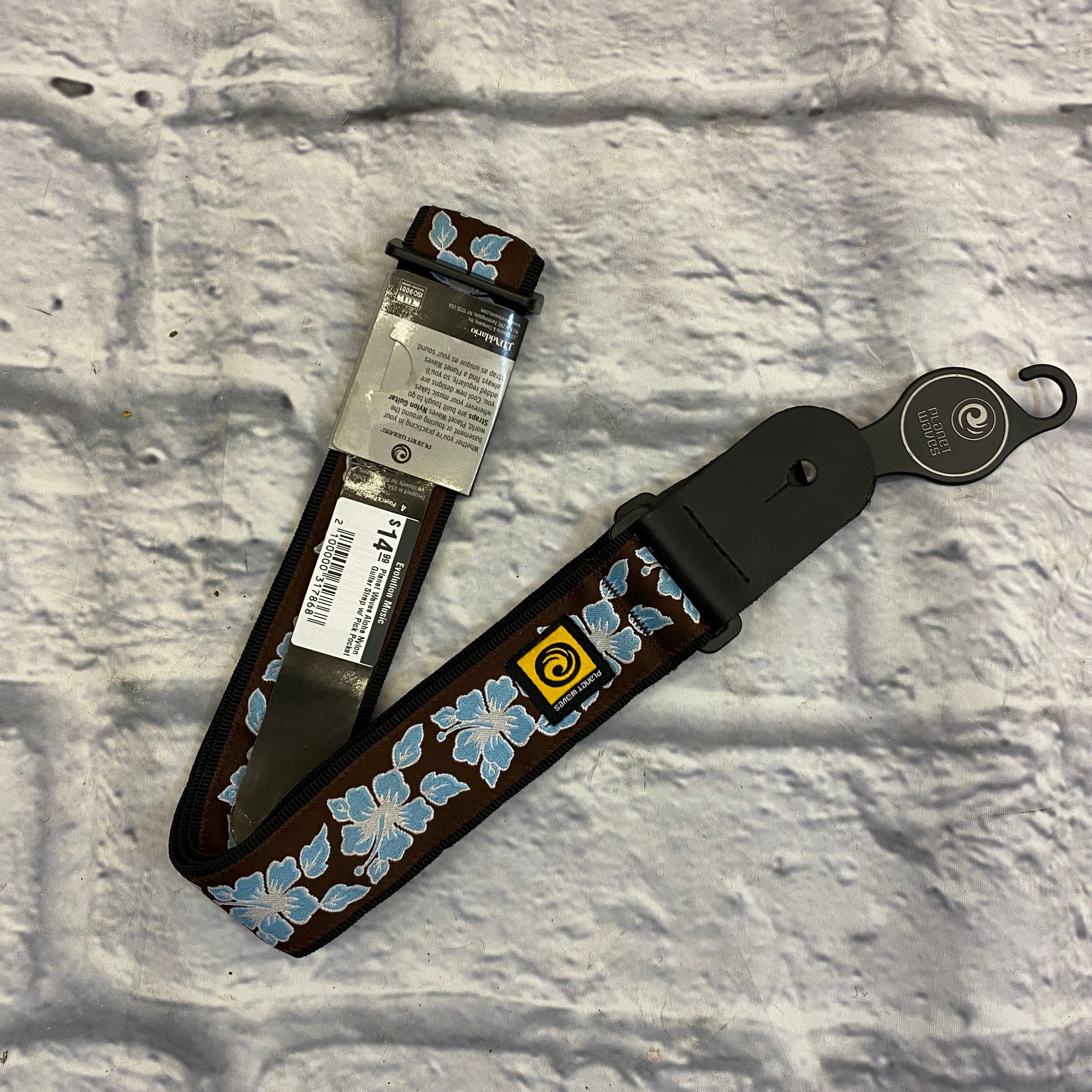 Planet Waves Aloha Nylon Guitar Strap w/ Pick Pocket